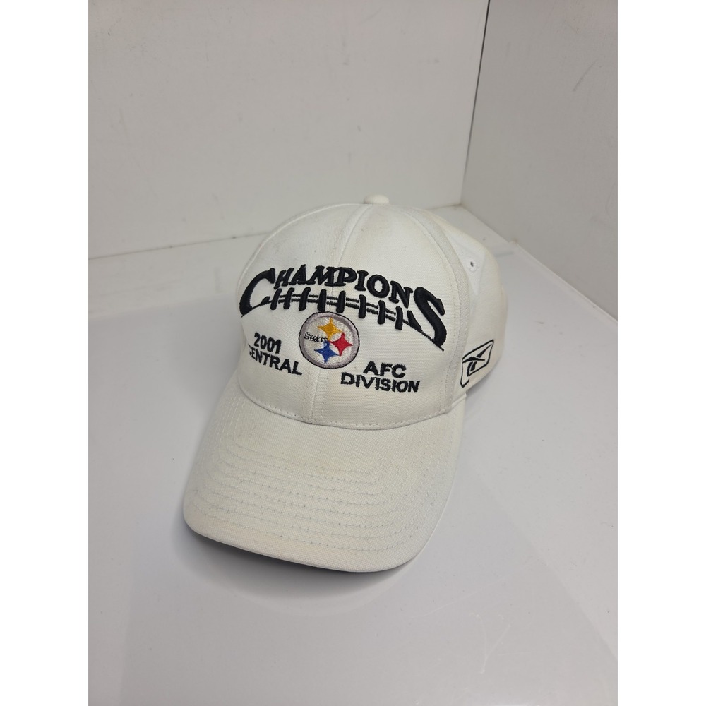 Vintage 2001 Reebok Pittsburgh Steelers Hat Cap AFC Central Champion Strapback